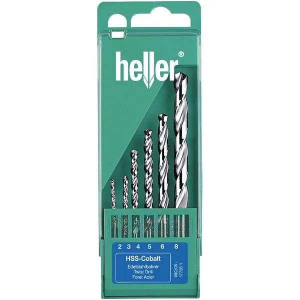 Heller 17735 1 0990 Hss-Co Cobalt Twist Drills Din 338 RN Set 2/3/...