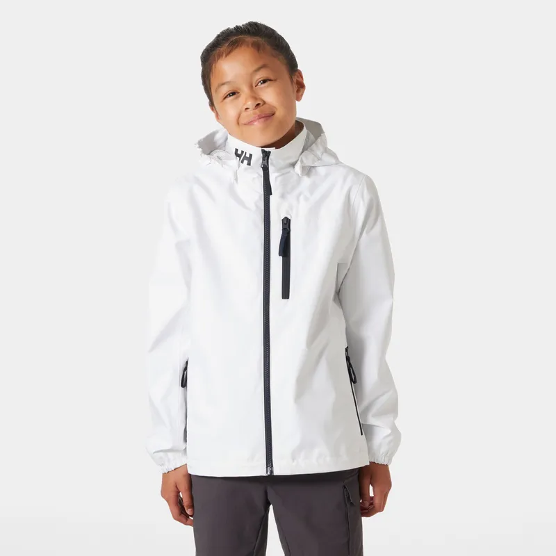 Helly Hansen Junior's Crew Hooded Jacket White 12 - White - Unisex