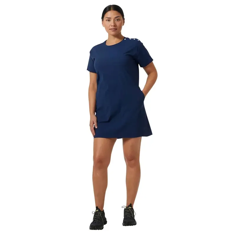 Helly Hansen Tofino Solen Short Sleeve Dress Ocean L Women