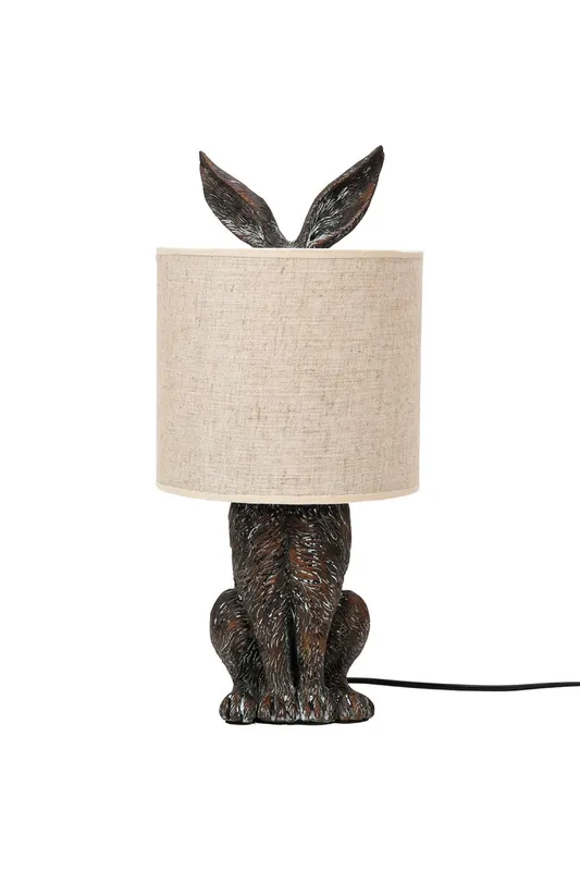 Hestia Hiding Rabbit Table Lamp in Beige Beige