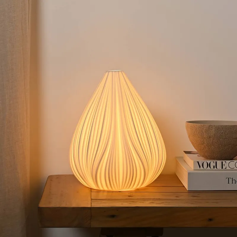 Hestia White Flower Bud Table Lamp - White