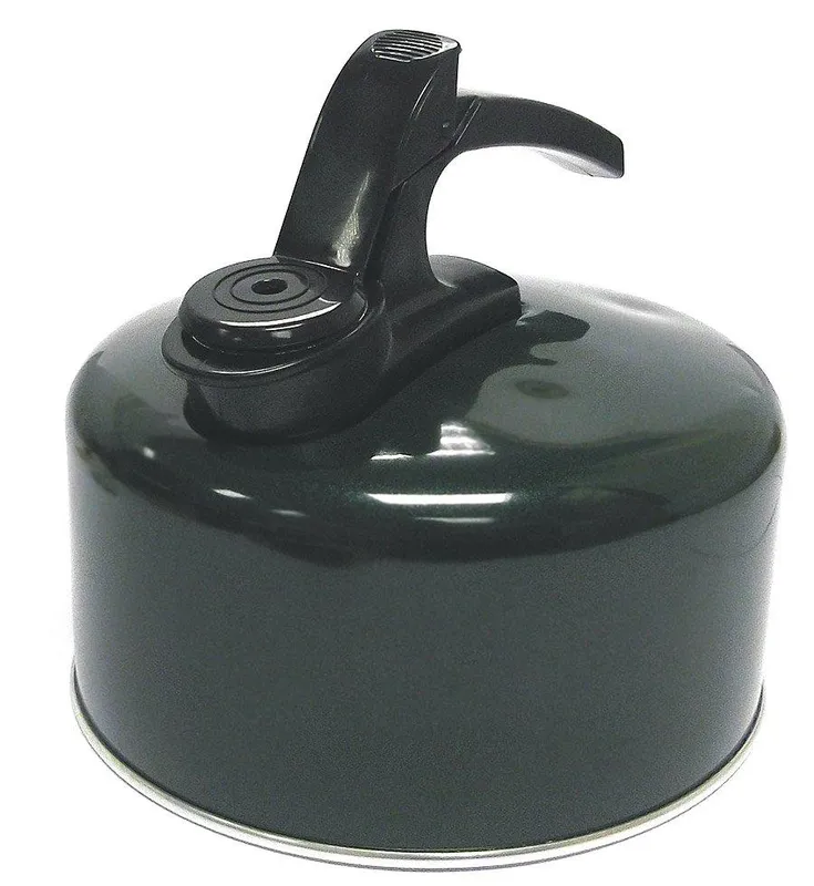 Hi-Gear 2-Litre Aluminium Whistling Kettle, Black