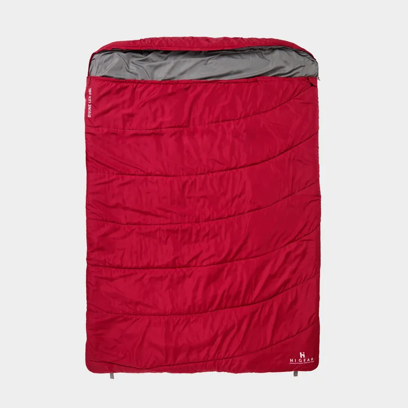 Hi-Gear Divine Luxury Double Sleeping Bag Red One Size Unisex