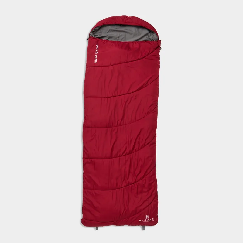 Hi-Gear Divine Luxury Single Sleeping Bag, Red One Size