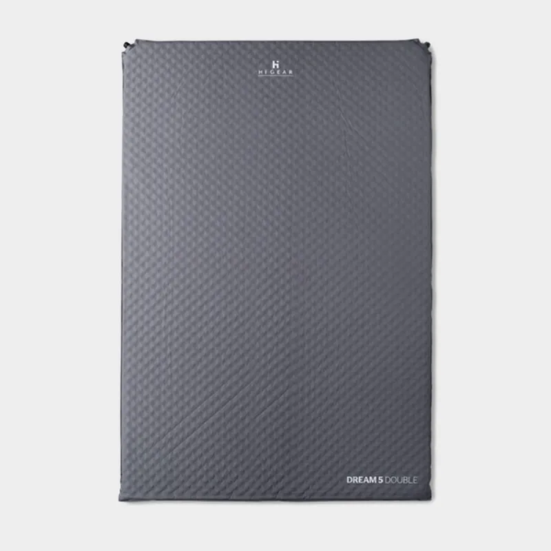 Hi-Gear Dream 5 Double Self-Inflating Mattress, Grey One Size