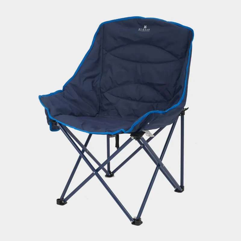Hi-Gear Vegas XL Deluxe Quilted Chair, Blue One Size