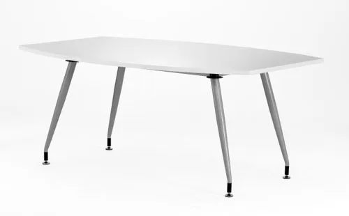 Unbranded High Gloss 1800mm Writable Boardroom Table White Top