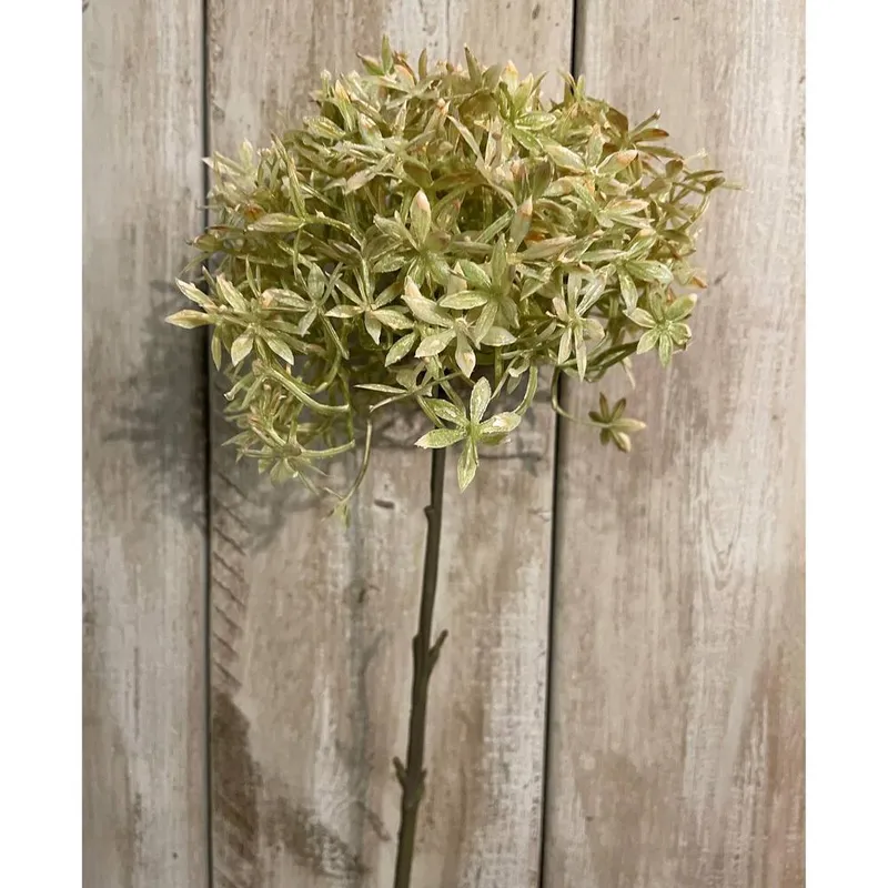 Hill Interiors Allium Stem Artificial Flower in Light Green Light Green