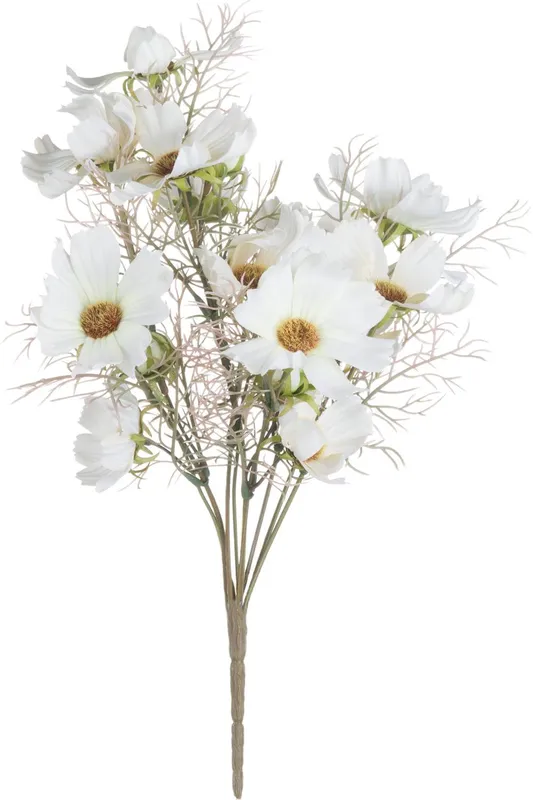 Hill Interiors Artificial Cosmos Single Stem in Cream Cream