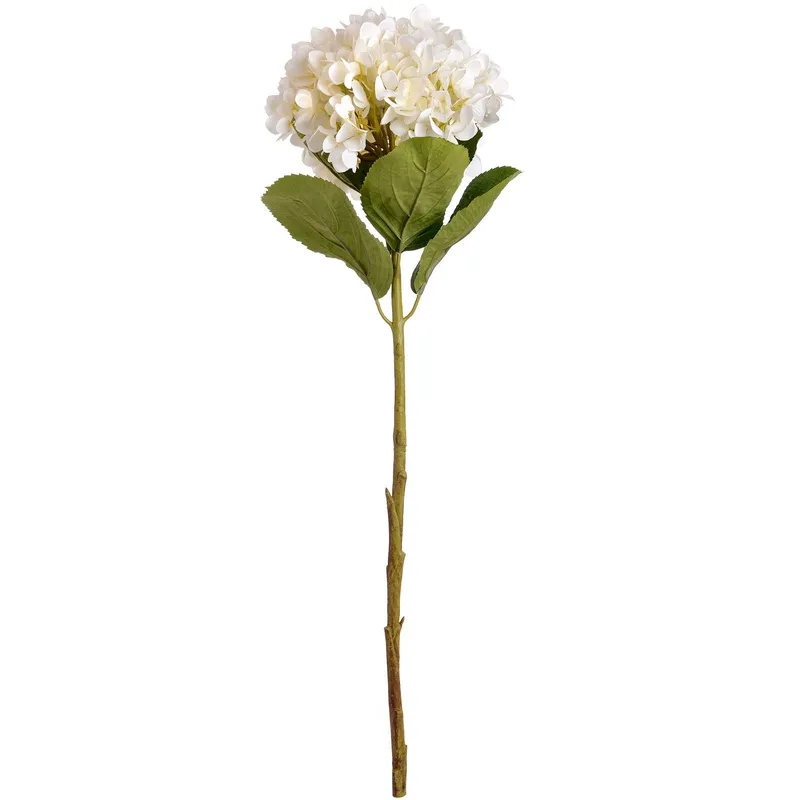 Hill Interiors Artificial Oversized Hydrangea in White - White