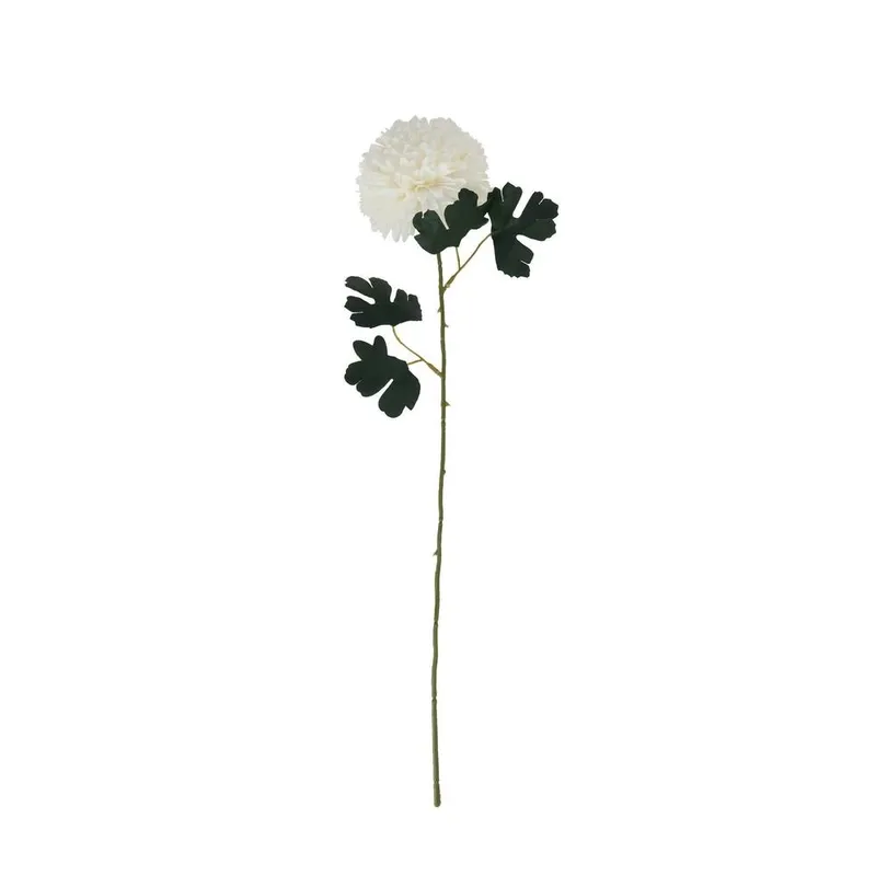 Hill Interiors Chrysanthemum Artificial Flower in White White