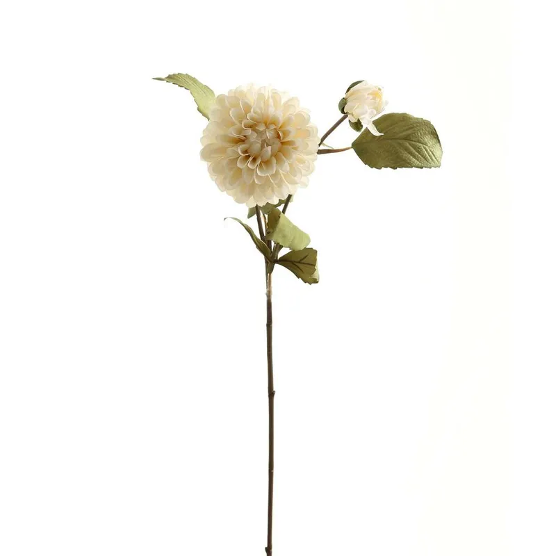 Hill Interiors Dahlia Artificial Flower in White - White