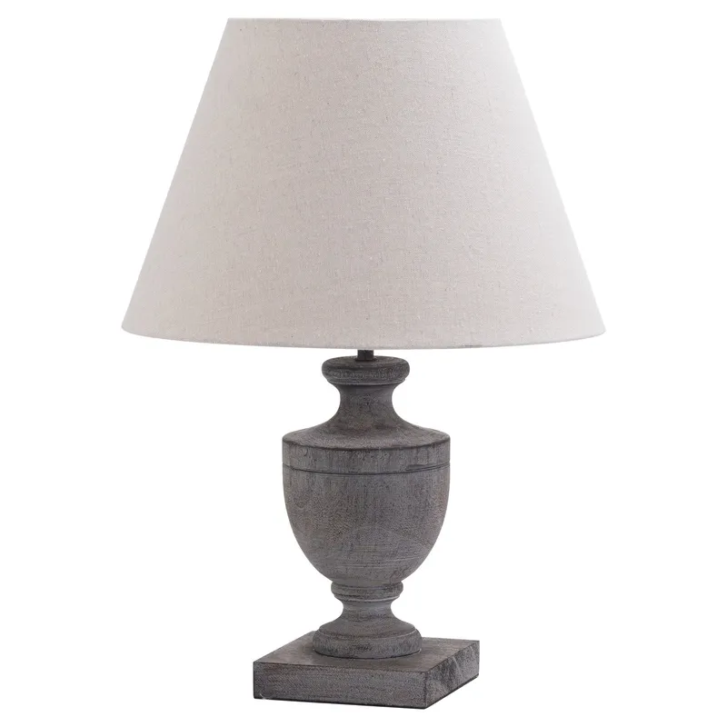 Hill Interiors Incia Urn Table Lamp (UK Plug) in Brown - Brown
