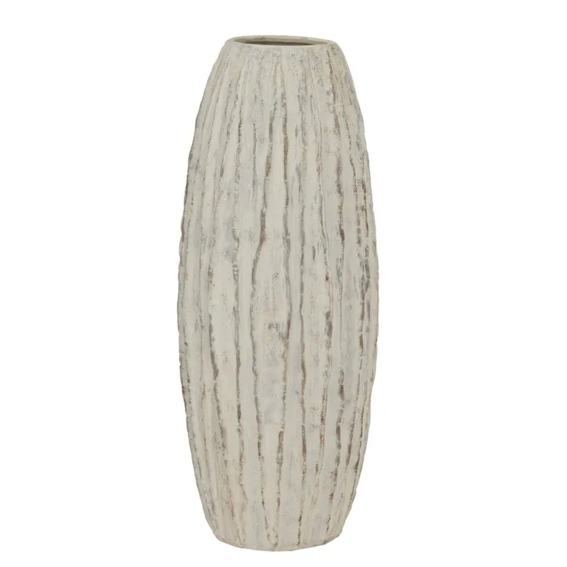 Hill Interiors Lorenzo Fin Vase in White White