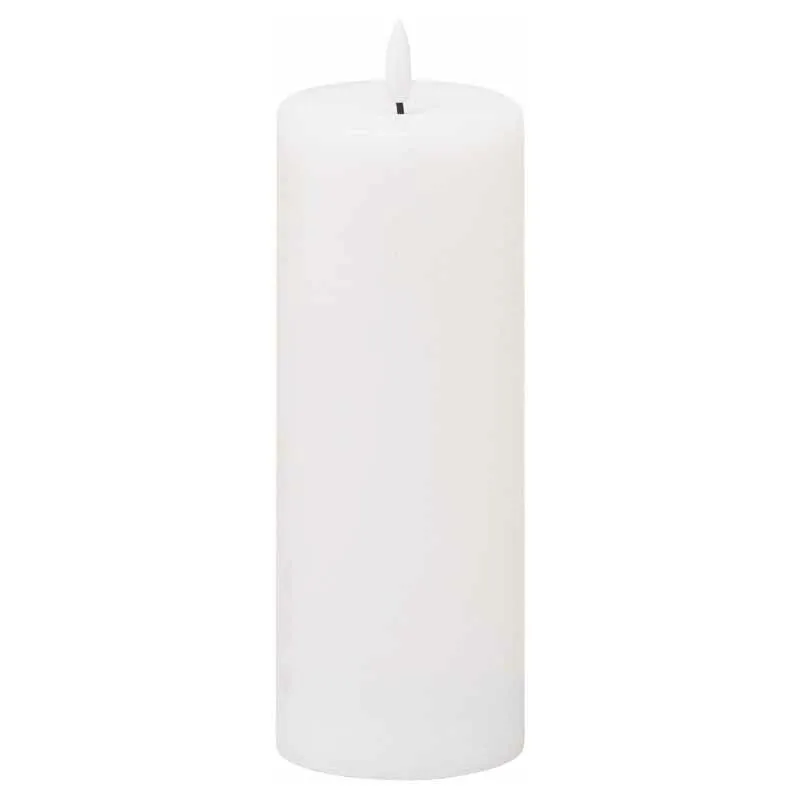 Hill Luxe Collection Natural Glow 3x8 LED White Candle