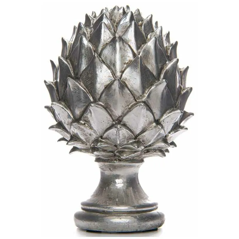 Love Lace Silver Pinecone Finial Silver