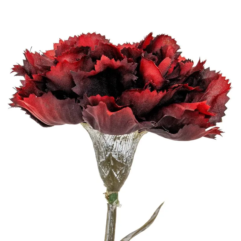 Hill Interiors Carnation Artificial Flower in Burgundy Burgundy
