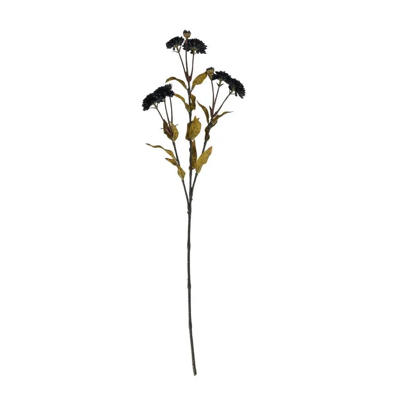 Hill Interiors Chrysanthemum Artificial Flower in Black - Black