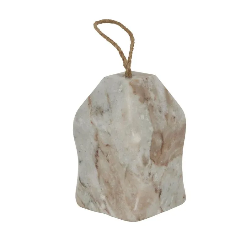 Hill Interiors Marble Doorstop in White - White