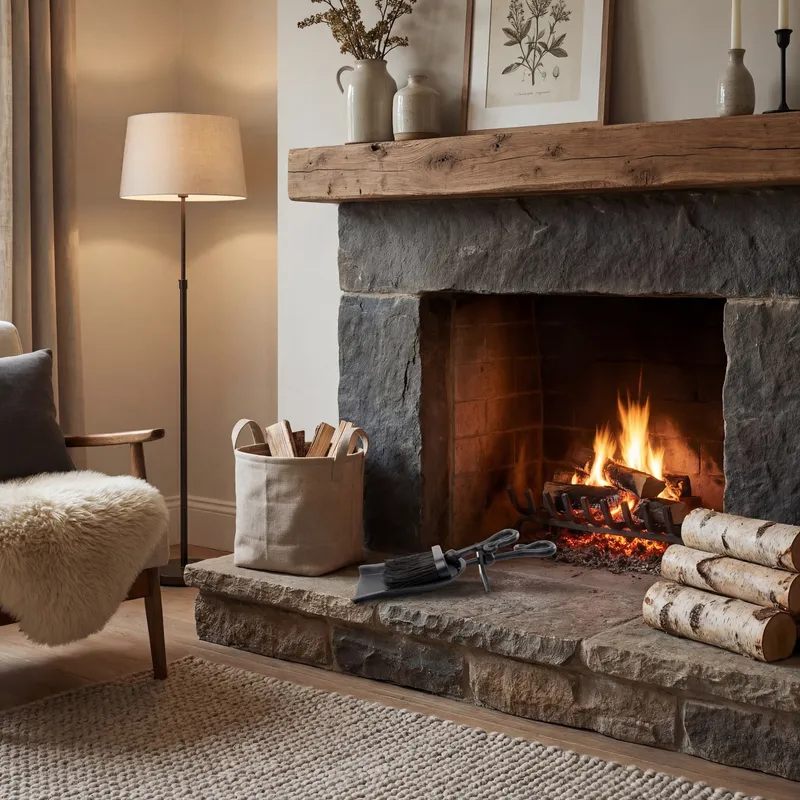 Hill Black Crook Handled Hearth Tidy
