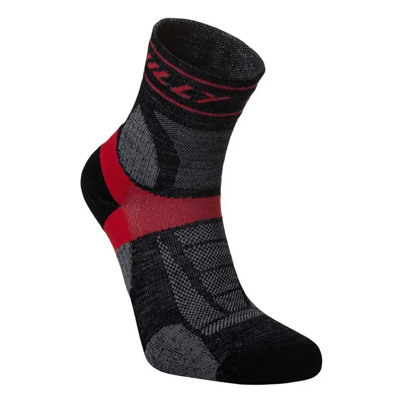 Hilly Socks Trail Anklet Med Short Socks Black / Red EU 43-46 Men,Women