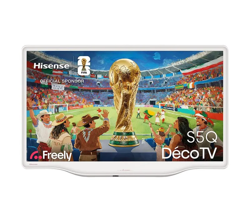 32" Hisense Deco 32S5QTUK Smart Full HD Hdr LED TV with Freely - White