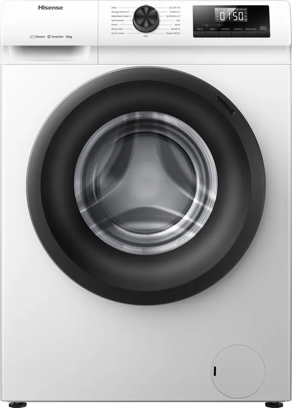 Hisense 1Q Series WF1Q1041BW 10kg Washing Machine with 1400 rpm - White - A Rated, White