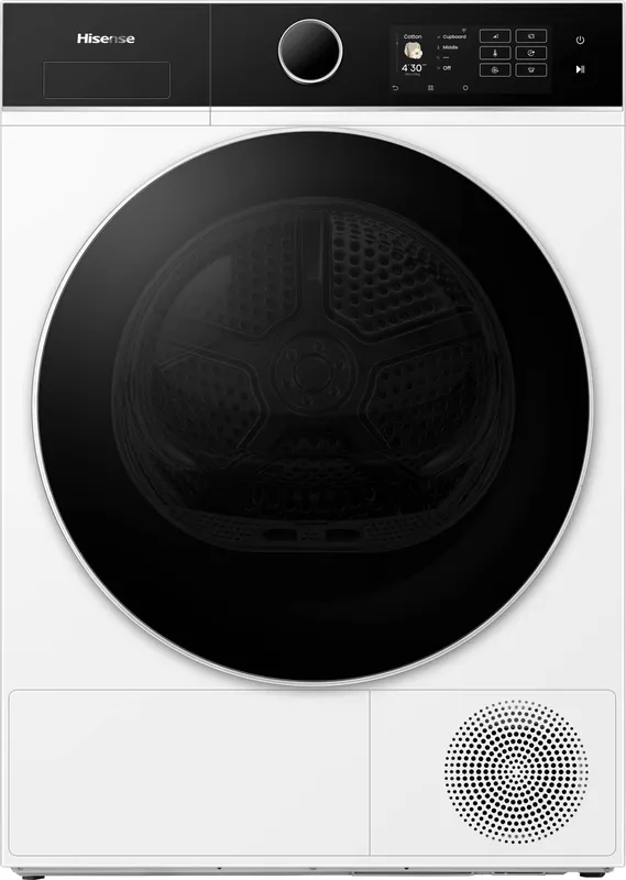 Hisense 5i Series DH5I104BWAB Wifi Connected 10Kg Heat Pump Tumble Dryer - White - A+++ Rated, White