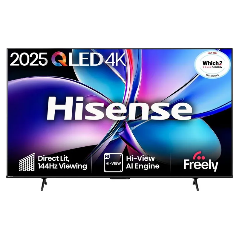 Hisense 85E7QTUK Pro 2025 85" Qled 4K Smart TV - Black