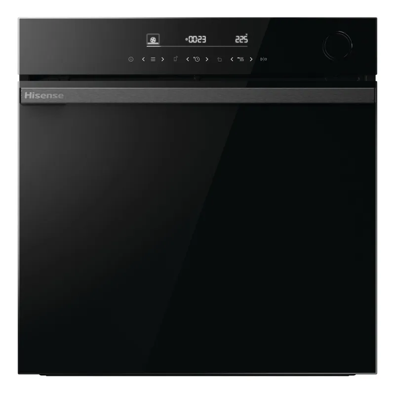 Hisense BSA66346ADBGUK Hi6 BlackLine Multifunction Steam Add Single Oven - Black