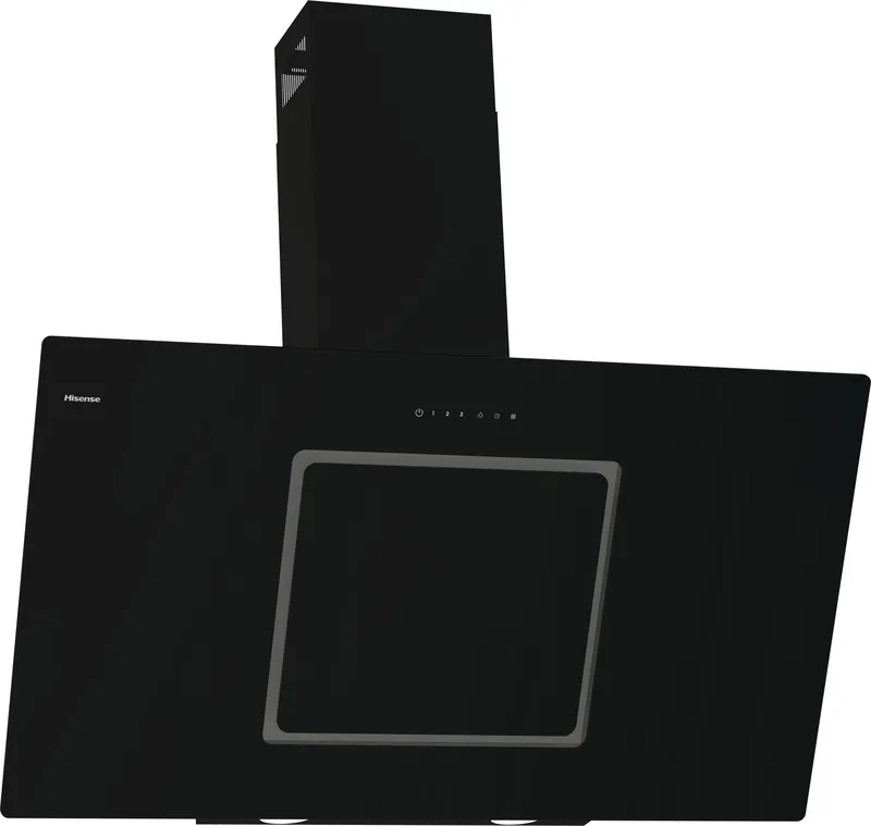Hisense CH10IN14BBUK 100cm Angled Chimney Cooker Hood - Jet Black, Black