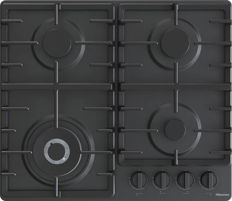 Hisense GM663BHF 60cm Gas Hob - Black