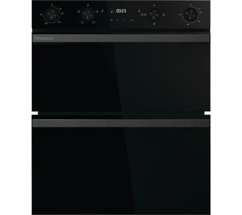 Hisense Hi6 54/38L BUD714221CDBG Electric Built-under Double Oven - Black