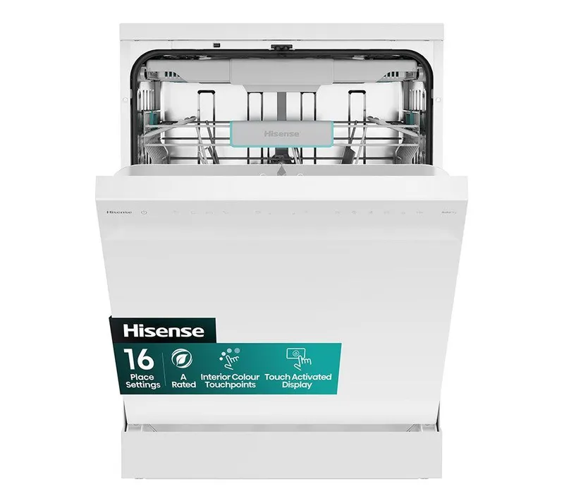 Hisense HS663A90WUK Full-size Dishwasher - White