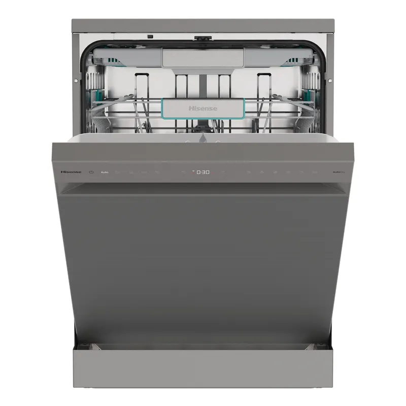 Hisense HS673A90XUK 60cm Freestanding Dishwasher - Silver