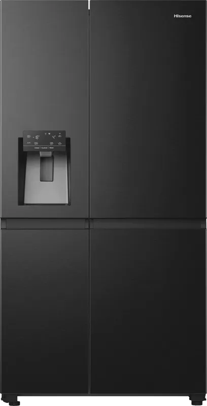 Hisense RS818N4IFE PureFlat Infinite American Fridge Freezer Ice & Water - Black Steel