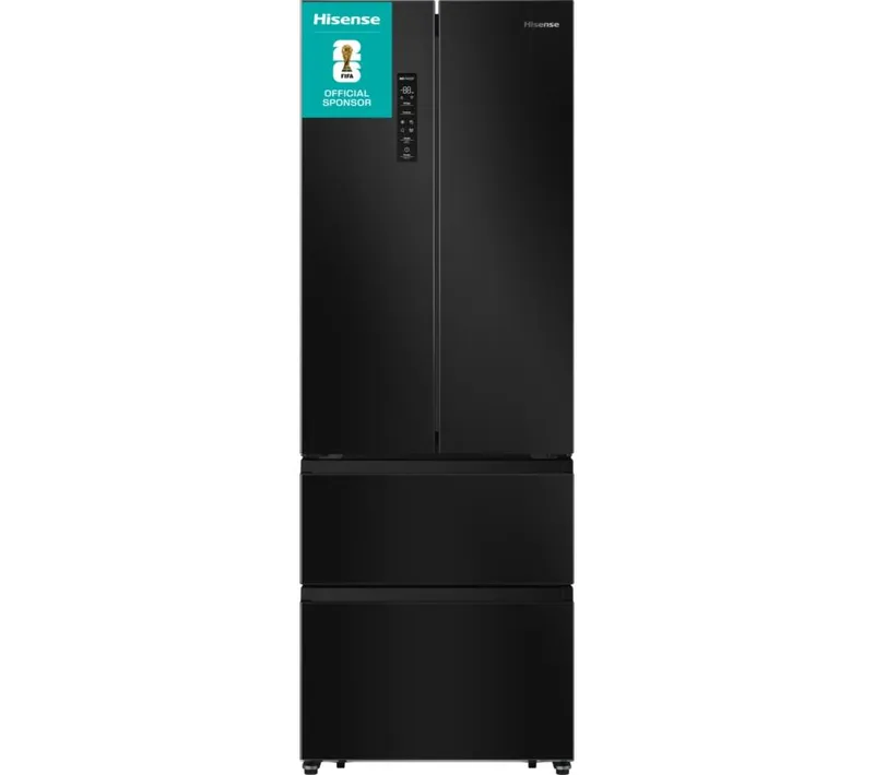 Hisense PureFlat RF632N4AFE2 Fridge Freezer - Black Stainless Steel, Stainless Steel