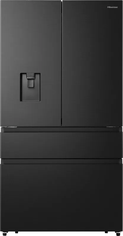 Hisense PureFlat RF749N4SWFE Total No Frost Multi-door American Fridge Freezer - Black / Stainless Steel - E Rated, Black