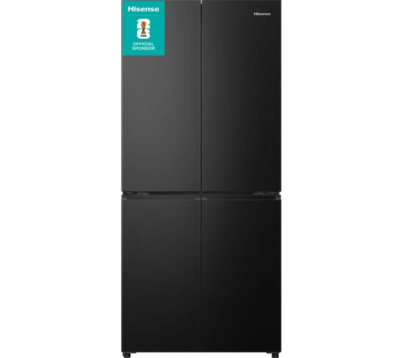 Hisense PureFlat RQ5P470SAFD Fridge Freezer - Black Stainless Steel, Stainless Steel