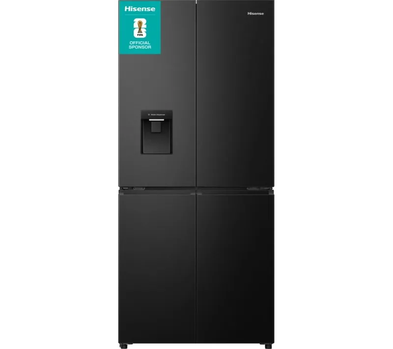 Hisense PureFlat RQ5P470SMFE Smart Fridge Freezer - Black Stainless Steel, Stainless Steel