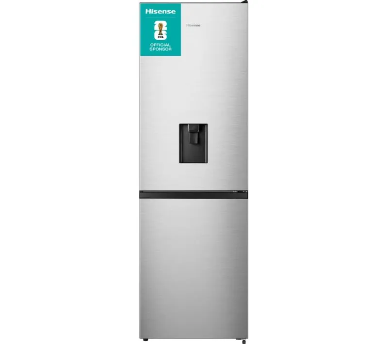 Hisense RB390N4WCE 60/40 Fridge Freezer - Stainless Steel