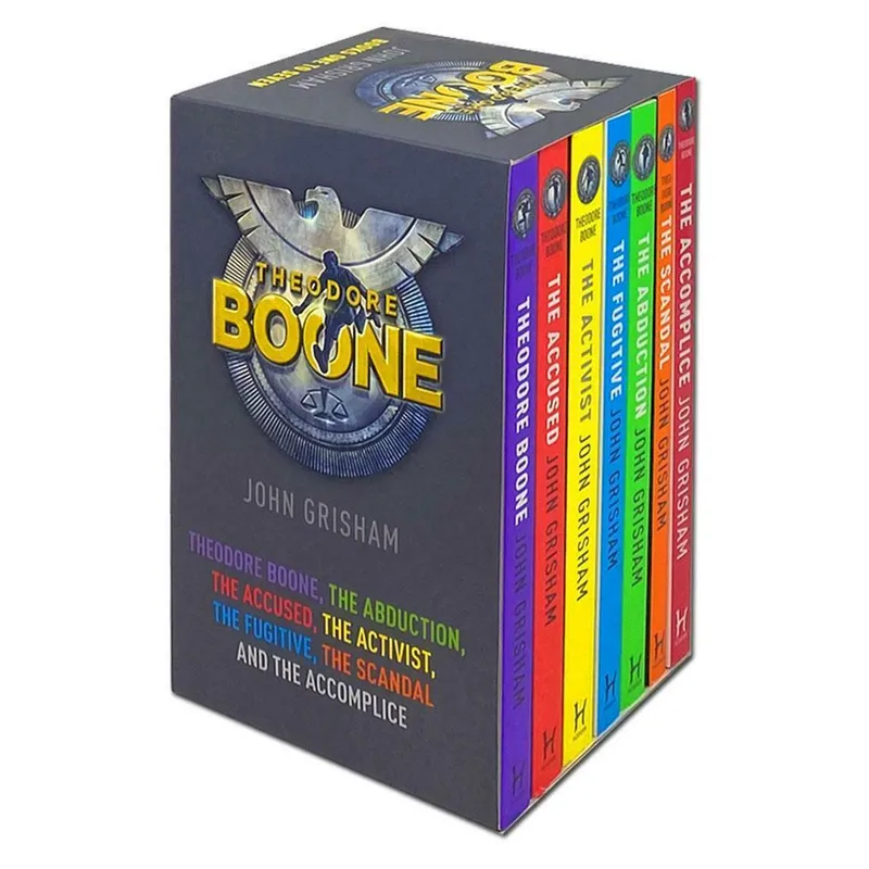 Theodore Boone Series by John Grisham Books 1-7 Collection Box Set - Ages 9-14 - Paperback Hodder & Stoughton