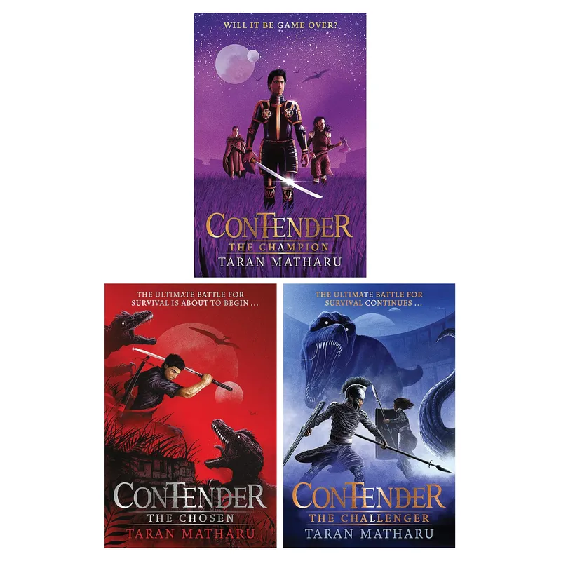 Hodder Taran Matharu Contender Series 3 Books Collection Set (The Chosen, The Challenger, The Champion)