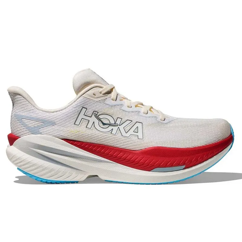 Hoka Mach X 3 Running Shoes White / Alabaster UK 11 Men