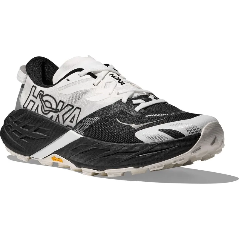 Hoka Mens Speedgoat 7 / Black/White / 11 - Size: 11