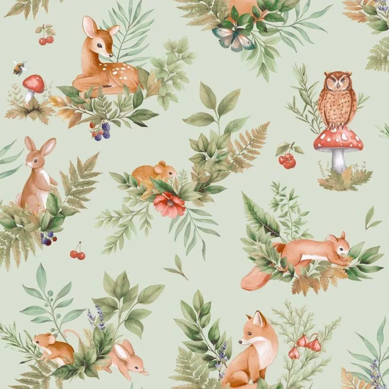 Holden Forest Friends Woodland Wallpaper