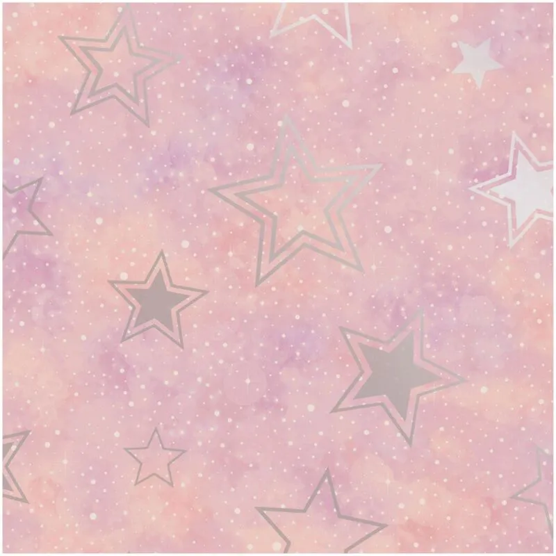 Holden Decor Stardust Pink Silver Wallpaper Washable Paste The Paper Kids
