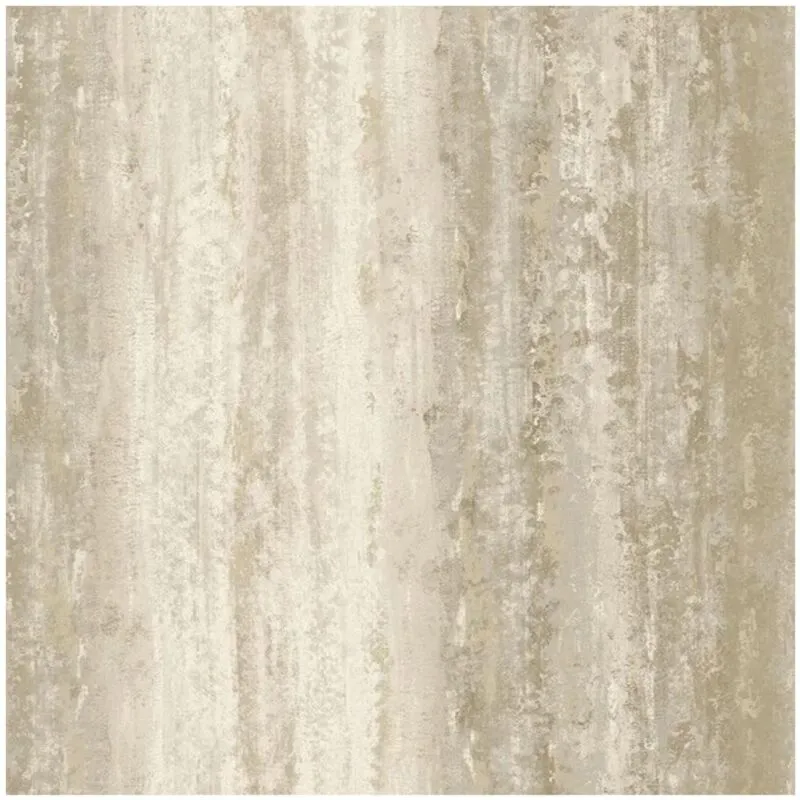 Holden Decor Statement Distressed Stripe Wallpaper Beige Metallic Paste Paper