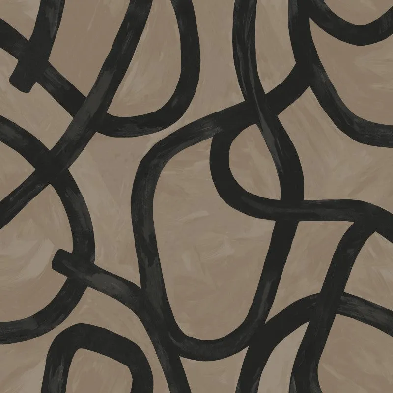 Holden Linear Swirl Wallpaper
