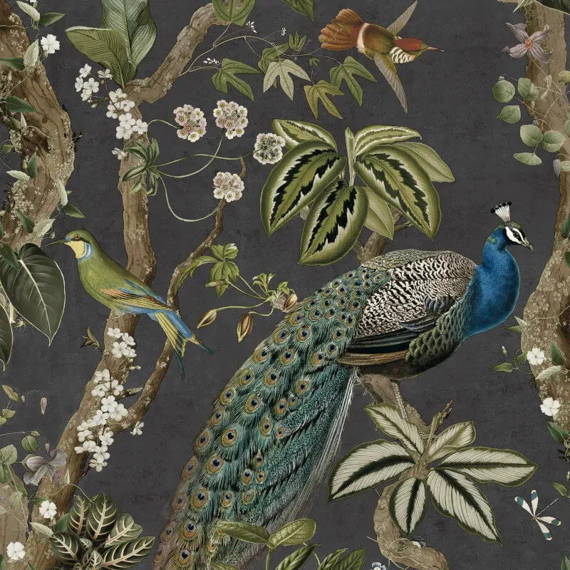 Holden Whispering Peacock Woods Wallpaper